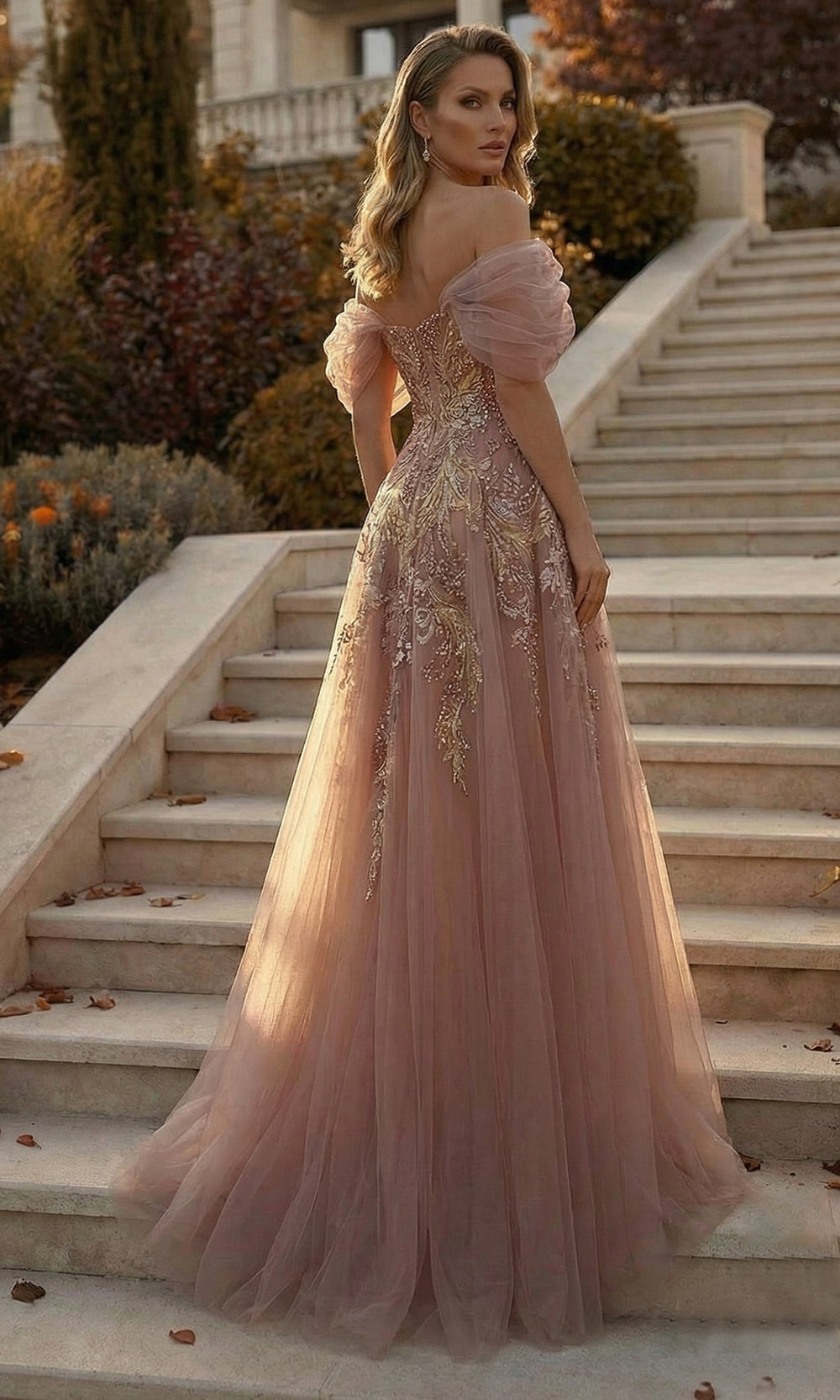 Terani Couture 262M7322 - Layered A-Line Beaded Embroidered Gown