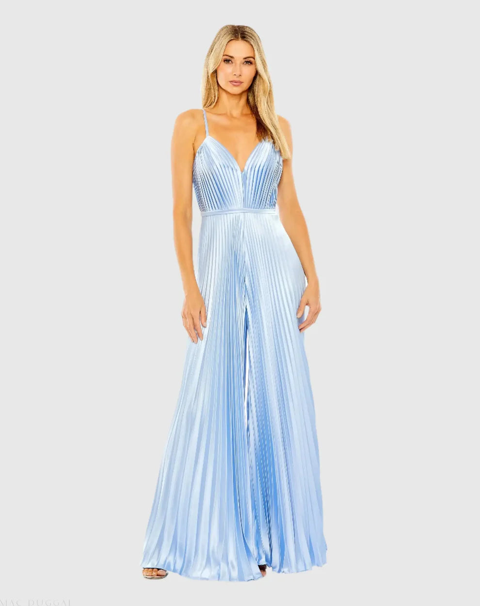 Ieena Duggal 26319I - Plunging Sweetheart Jumpsuit