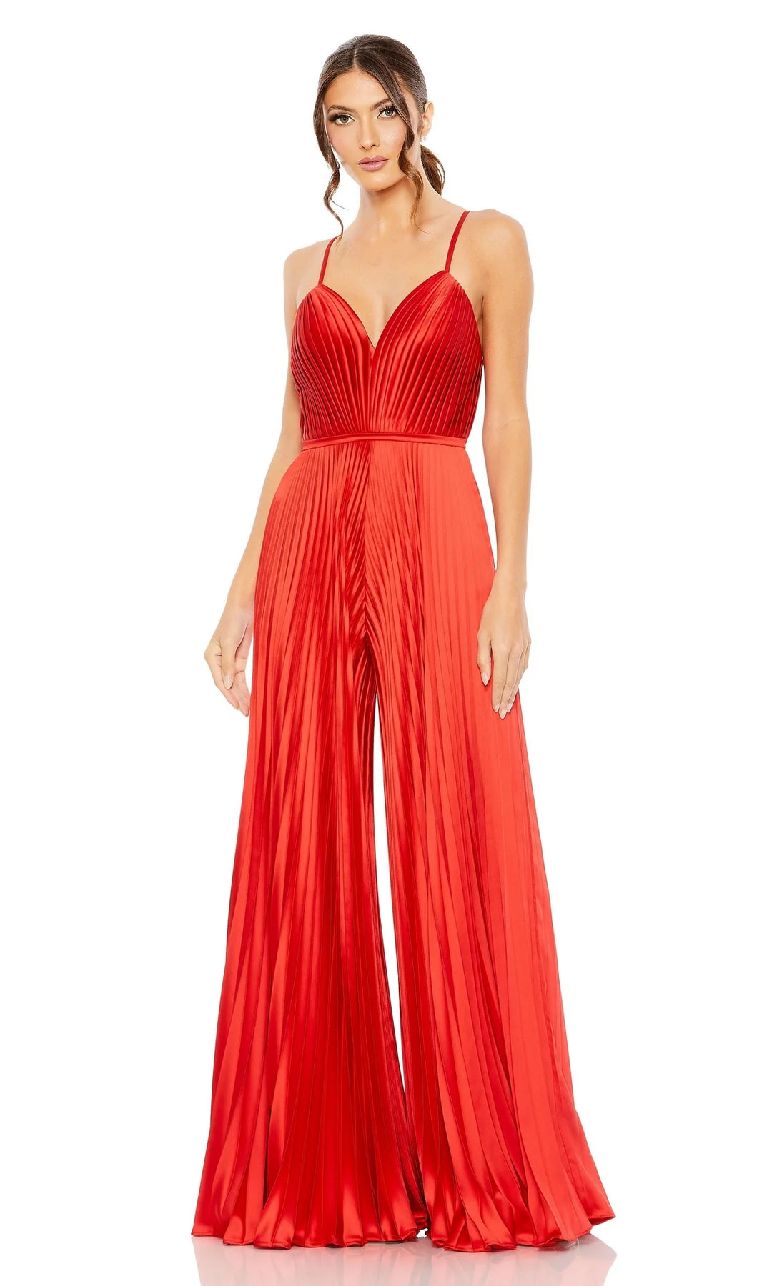 Ieena Duggal 26319I - Plunging Sweetheart Jumpsuit
