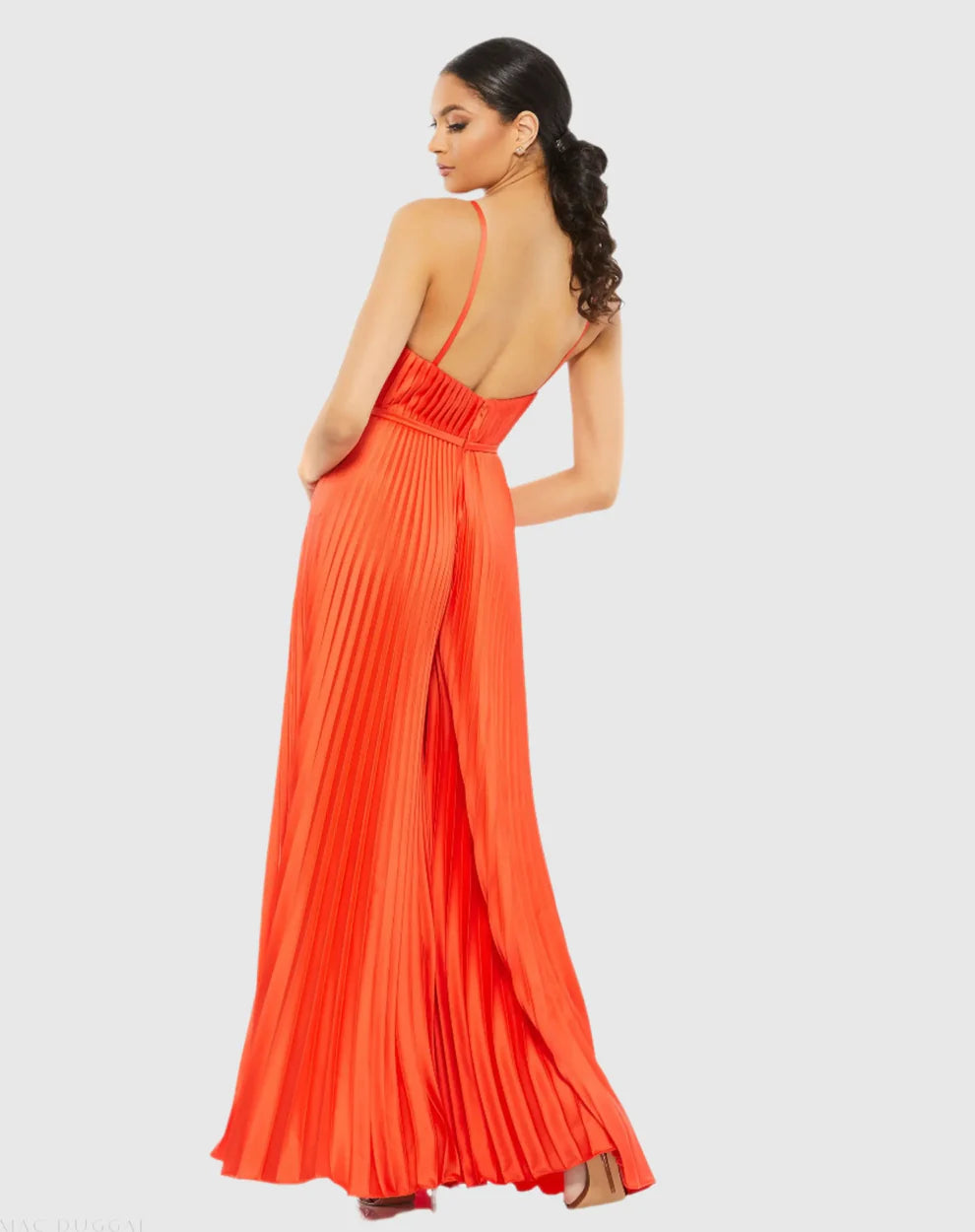 Ieena Duggal 26319I - Plunging Sweetheart Jumpsuit