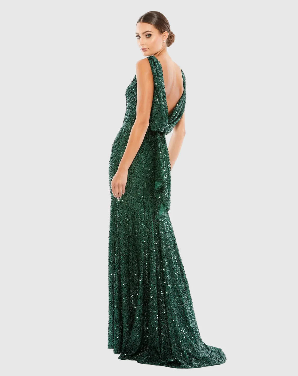 Ieena Duggal 26331I - Sequined Sleeveless Dress