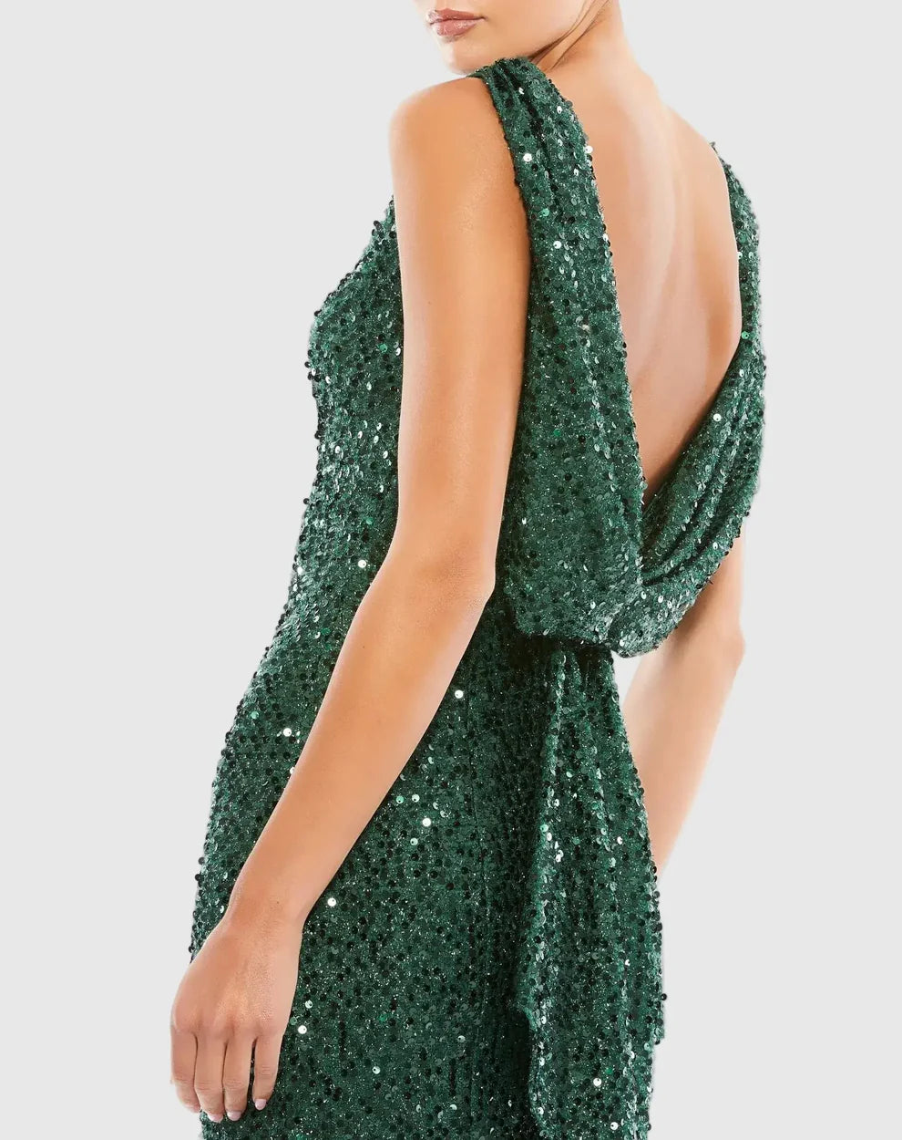 Ieena Duggal 26331I - Sequined Sleeveless Dress