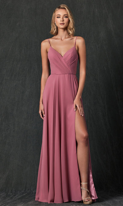 Juliet Dresses 263 - Elegant Long Spaghetti Strap Gown Formal Gowns