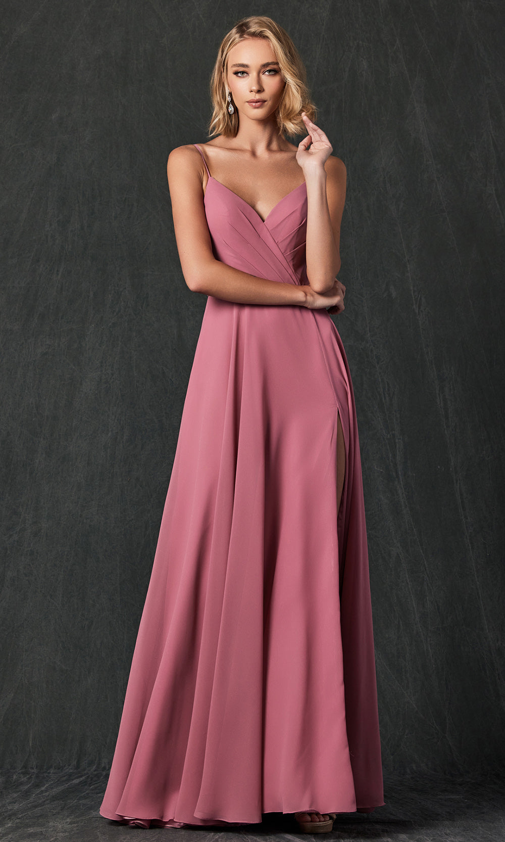 Juliet Dresses 263 - Elegant Long Spaghetti Strap Gown Formal Gowns