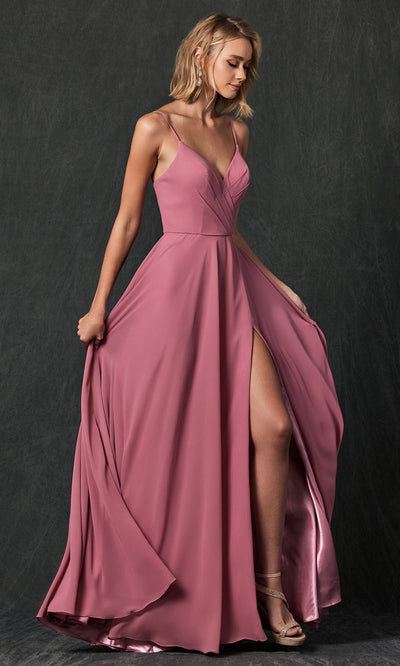 Juliet Dresses 263 - Elegant Long Spaghetti Strap Gown Formal Gowns
