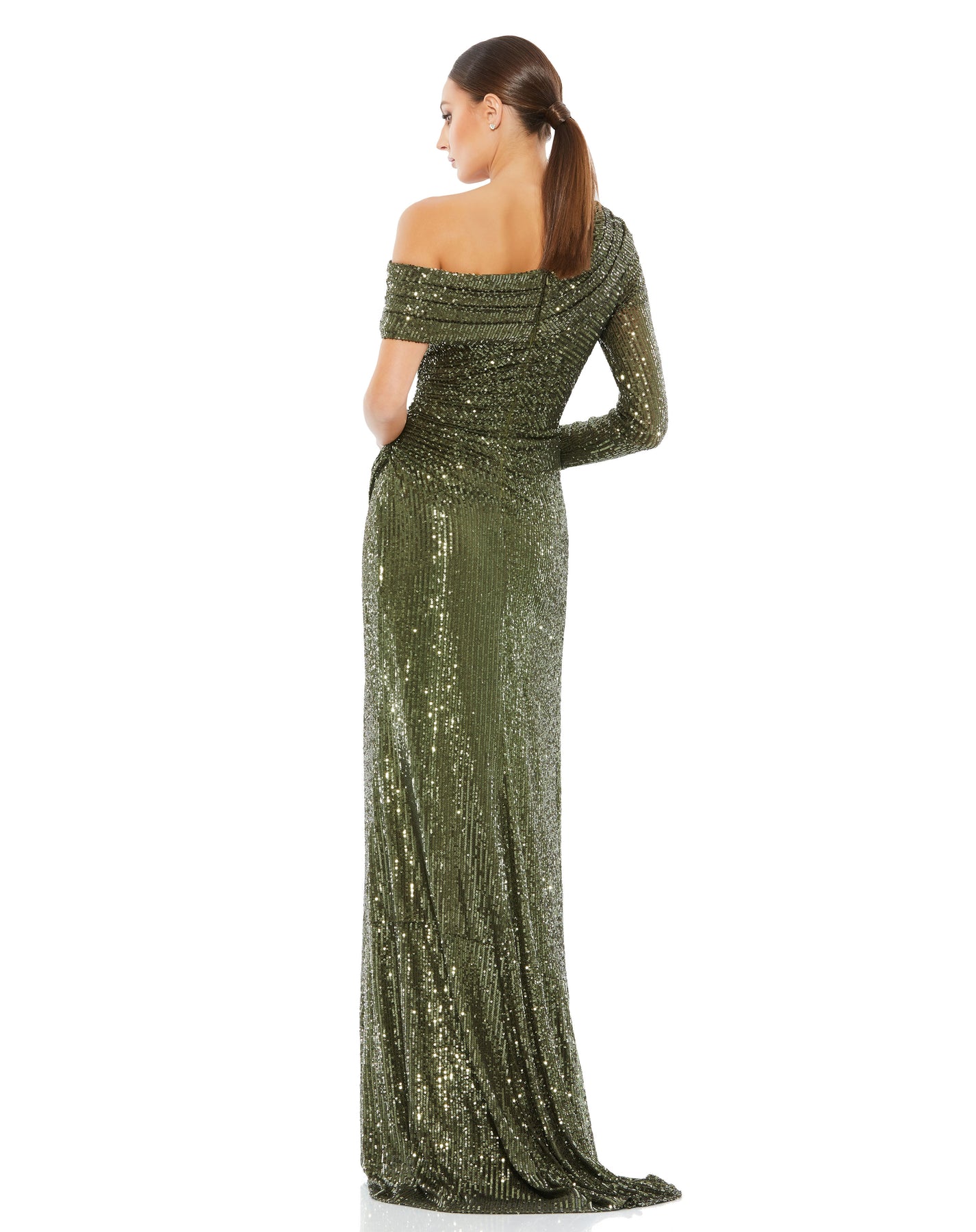 Ieena Duggal 26571 - Long Sleeve Sheath Gown