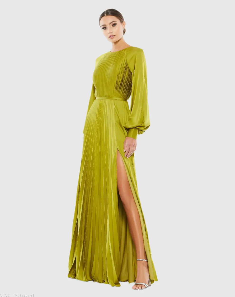 Ieena Duggal - 26590I Long Blouson Sleeveless Dress