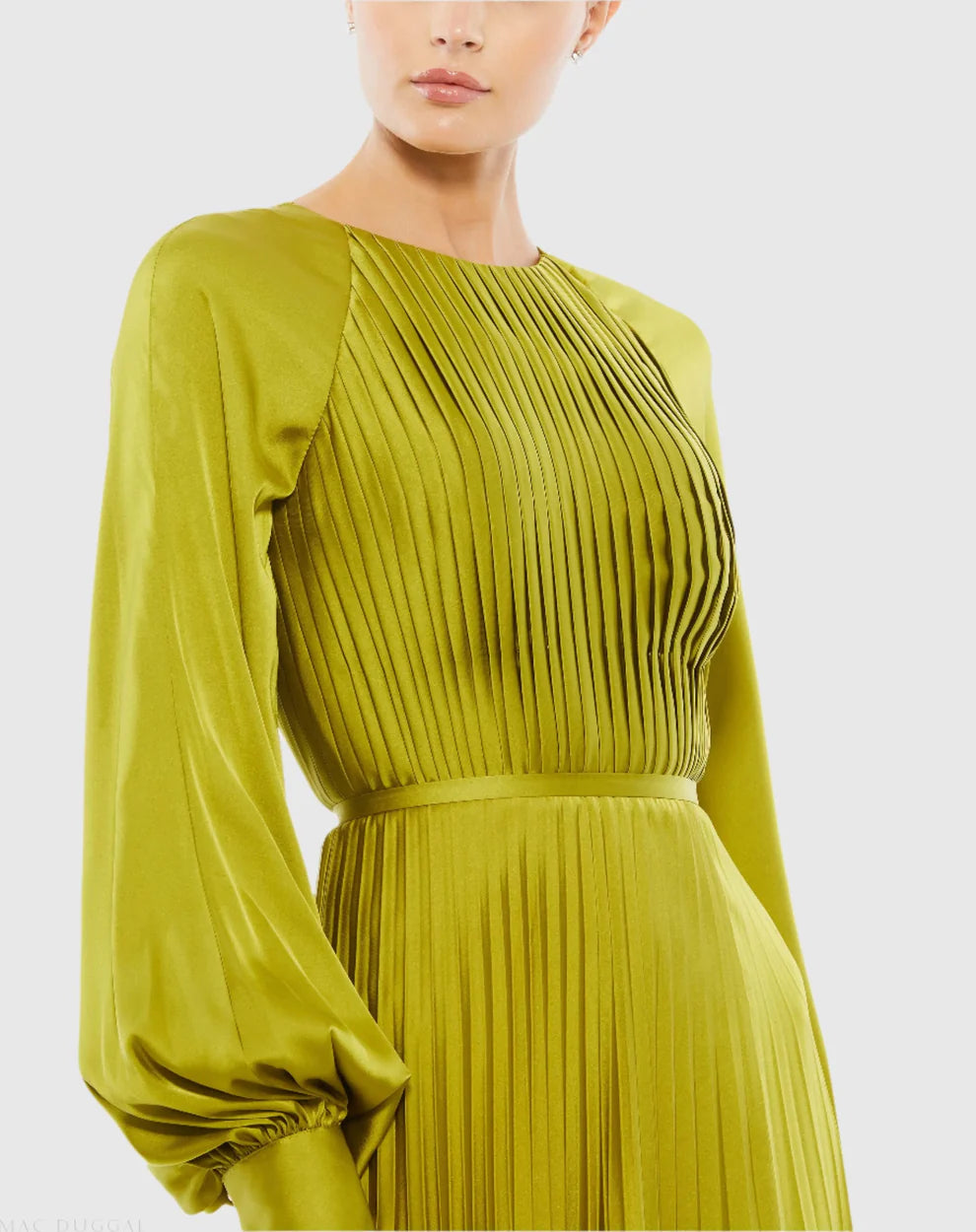 Ieena Duggal - 26590I Long Blouson Sleeveless Dress