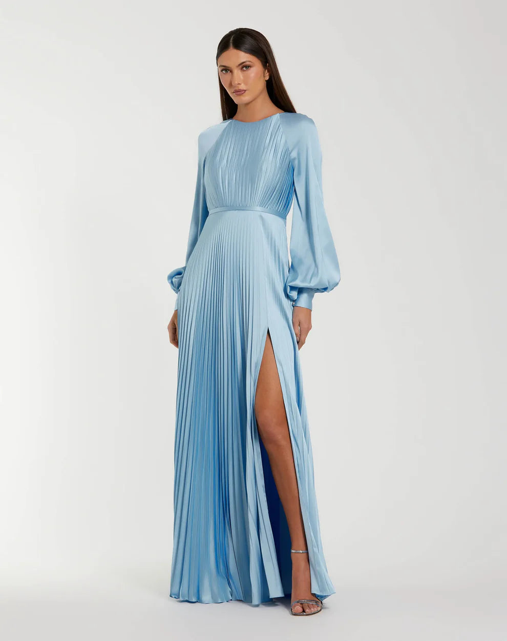 Ieena Duggal - 26590I Long Blouson Sleeveless Dress