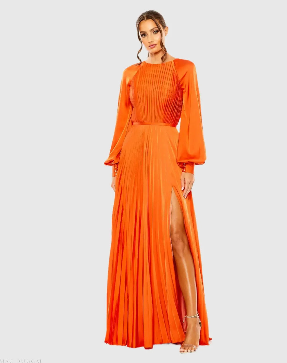 Ieena Duggal - 26590I Long Blouson Sleeveless Dress