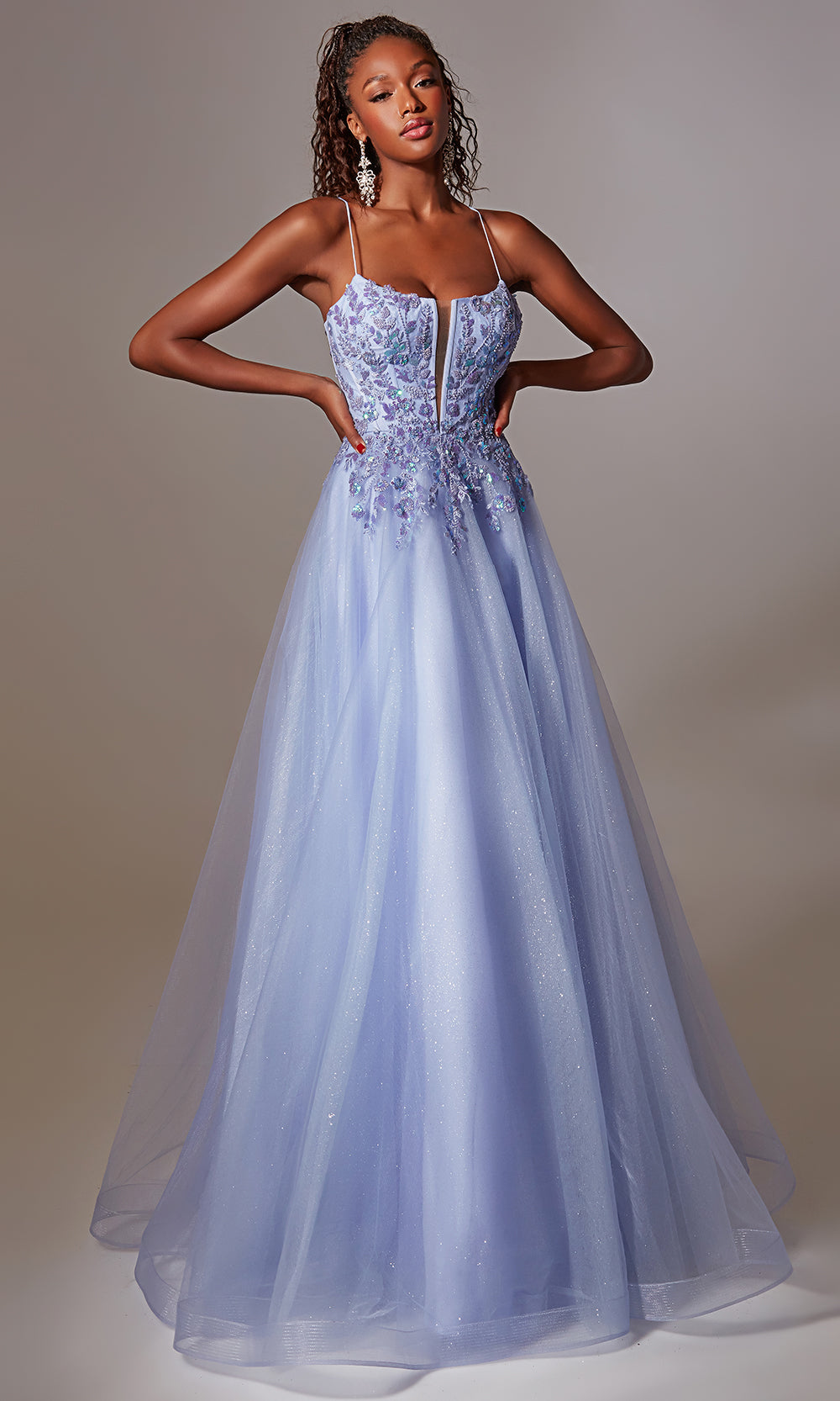 Aerie Couture 265 - Sparkle Tulle Lace Up Back Dress Prom Dresses
