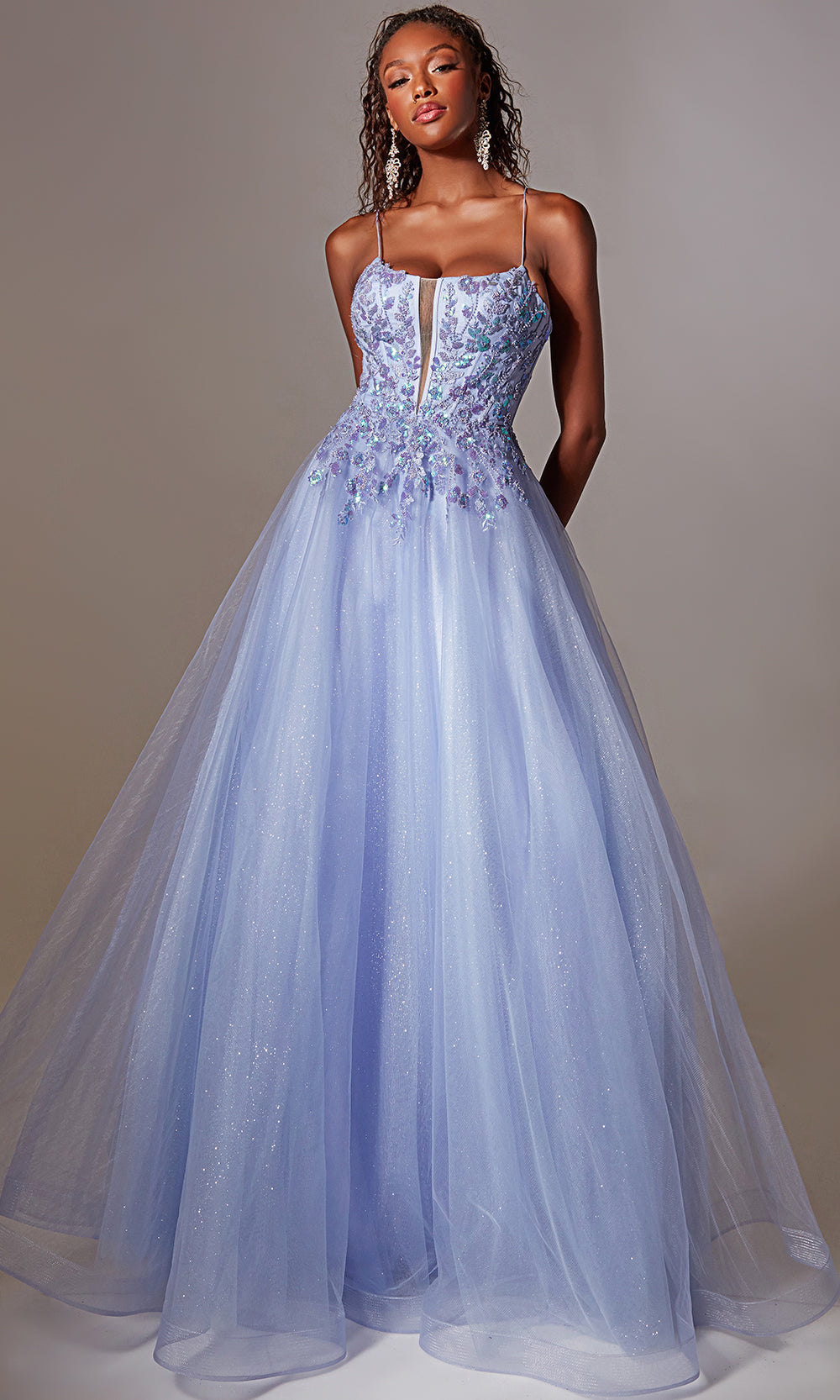 Aerie Couture 265 - Sparkle Tulle Lace Up Back Dress Prom Dresses