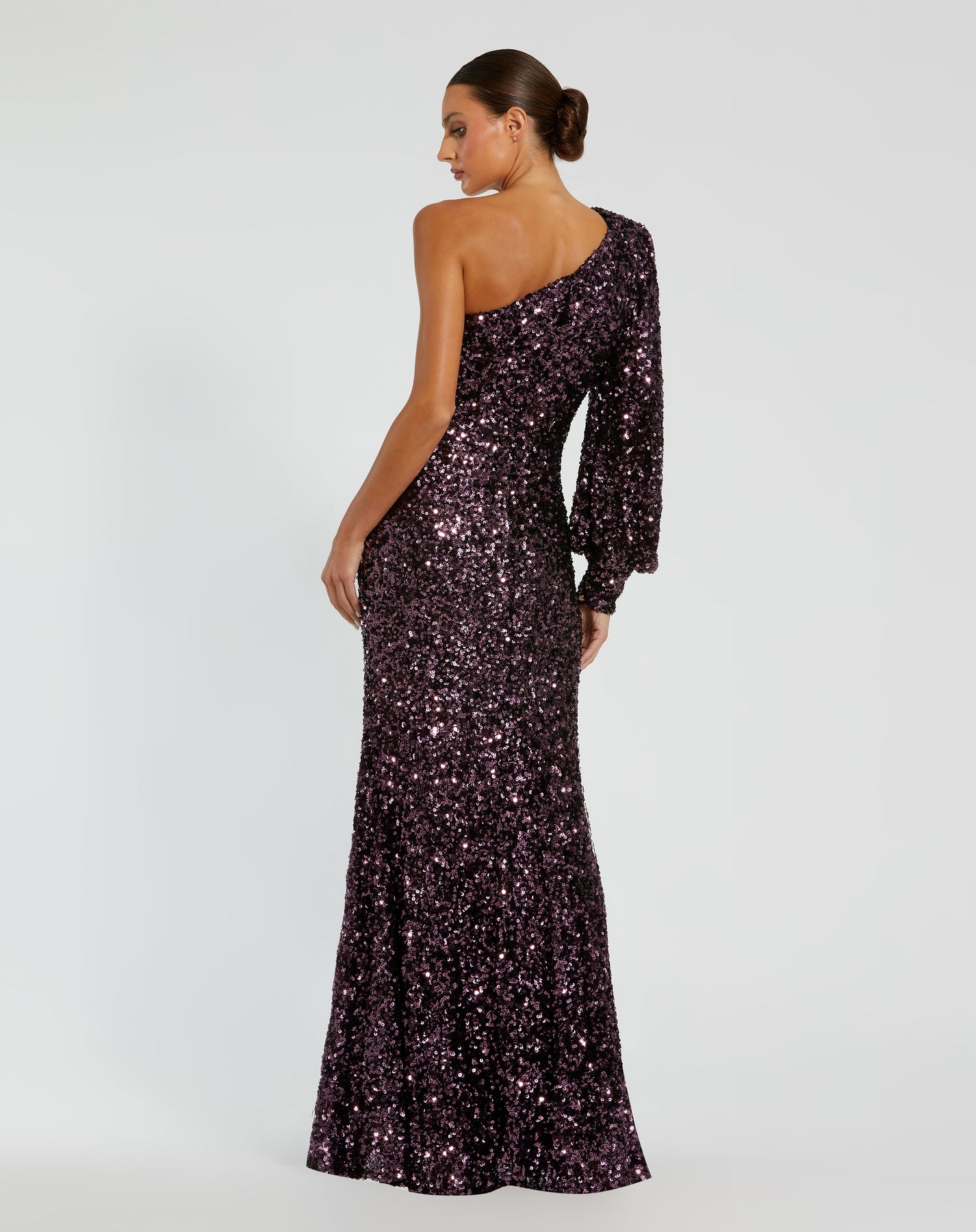 Ieena Duggal 26717 - Asymmetric Neck Evening Dress
