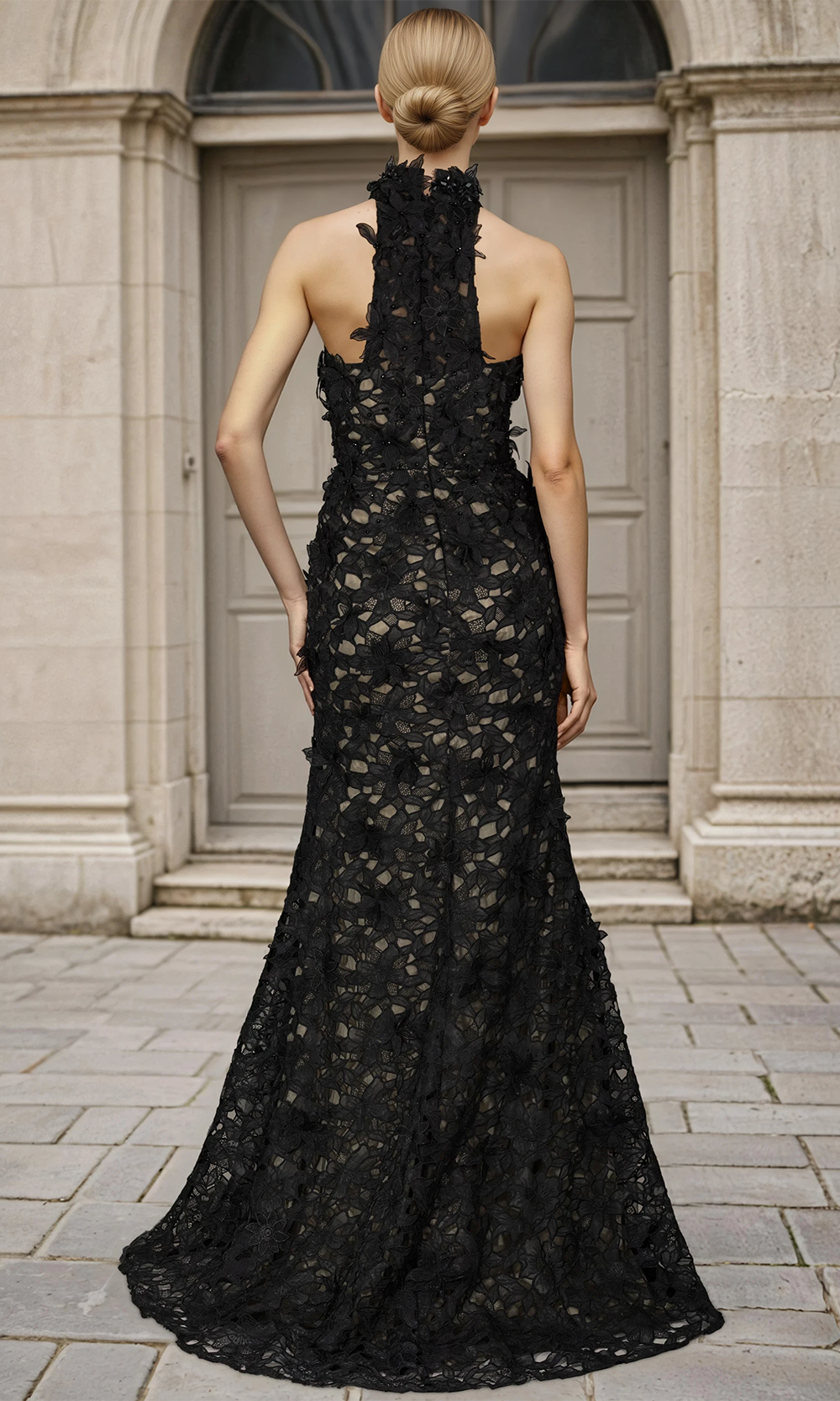 Janique 268008 - 3D Floral Cut?Out Mermaid Dress Formal Gowns
