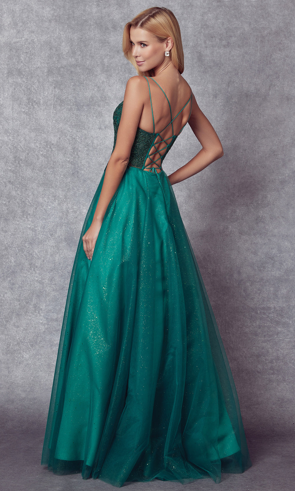 Juliet Dresses 268 - Spaghetti Strap Long A-line Gown Dresses on Sale