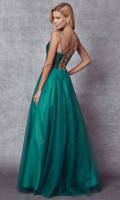 Juliet Dresses 268 - Spaghetti Strap Long A-line Gown Dresses on Sale