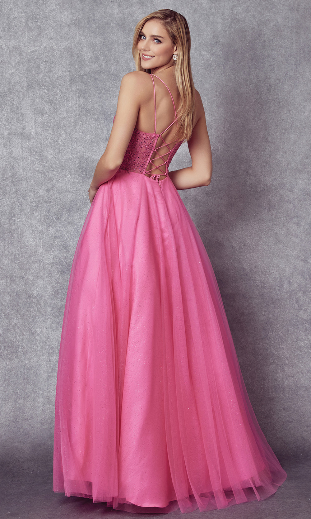 Juliet Dresses 268 - Spaghetti Strap Long A-line Gown Dresses on Sale