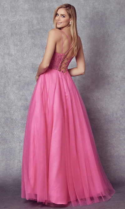 Juliet Dresses 268 - Spaghetti Strap Long A-line Gown Dresses on Sale