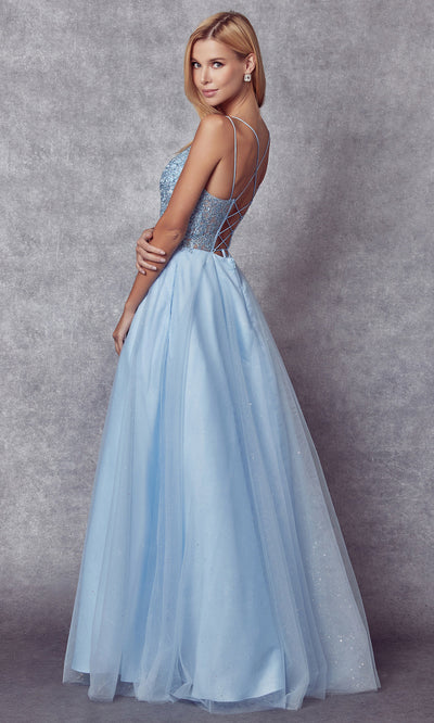 Juliet Dresses 268 - Spaghetti Strap Long A-line Gown Dresses on Sale