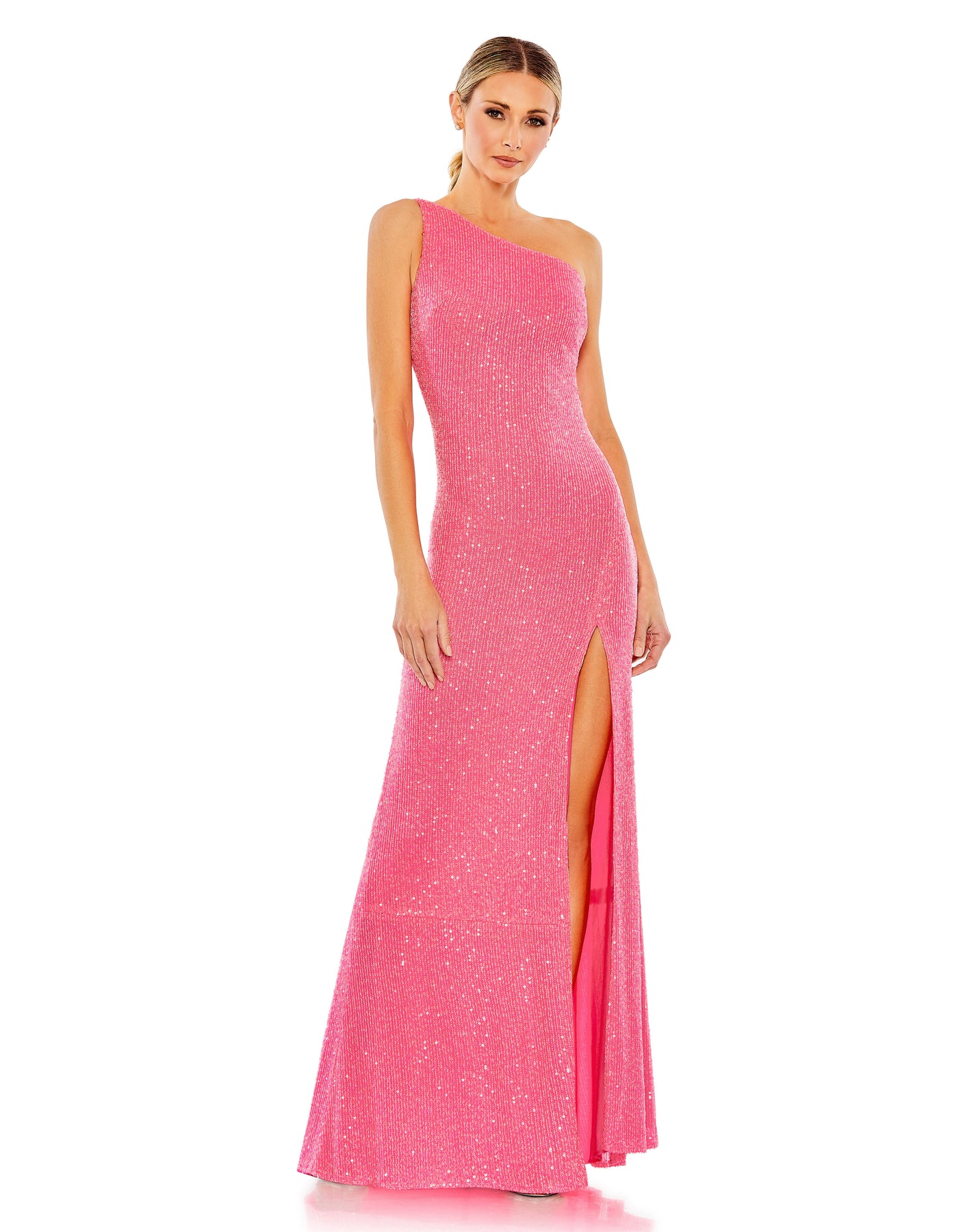 Ieena Duggal 26990 - Sequined Sheath Prom Gown