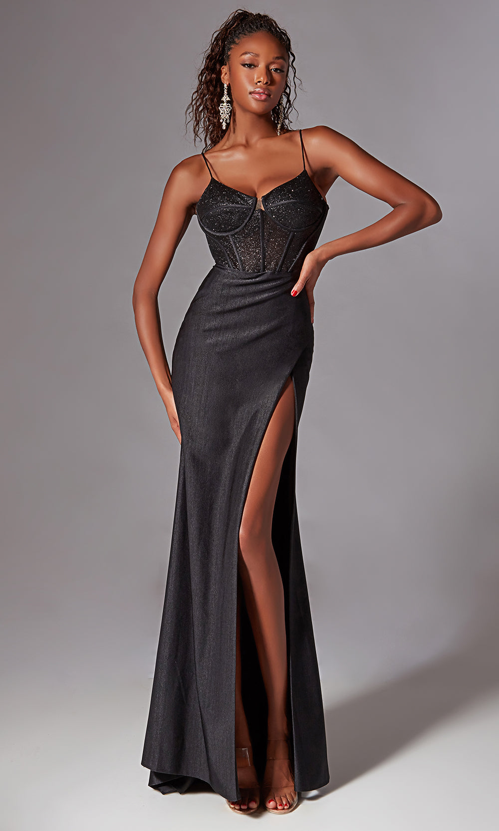 Aerie Couture 269 - Fit and Flare Gown with Lace Up Back Prom Dresses