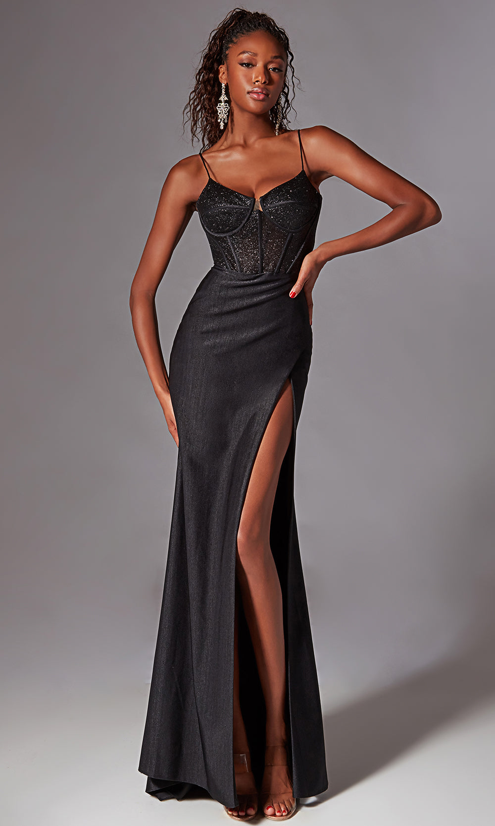 Aerie Couture 269 - Fit and Flare Gown with Lace Up Back Prom Dresses