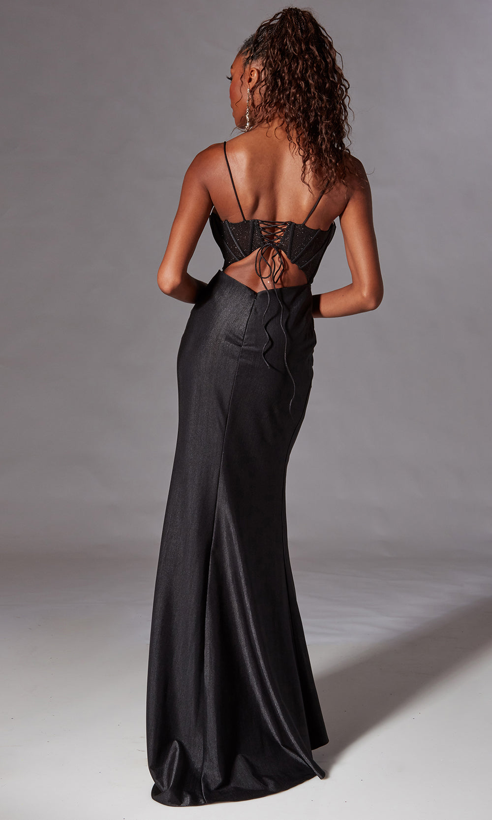 Aerie Couture 269 - Fit and Flare Gown with Lace Up Back Prom Dresses