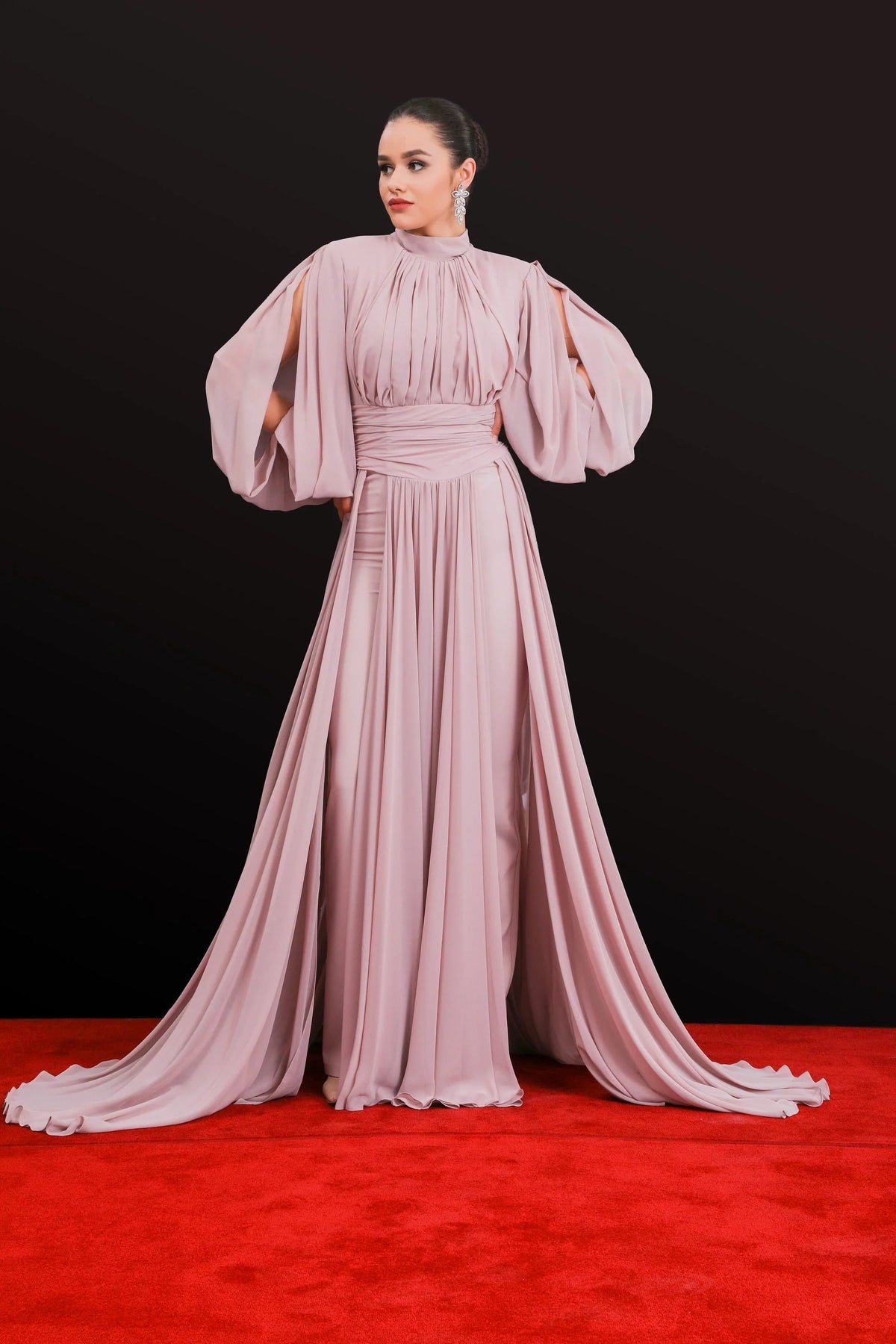MNM Couture 2706A - High Neck Jumpsuit