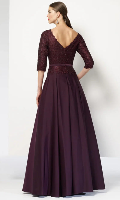 Alyce Paris 27099 - Embellished Lace Sleeve Formal Dress