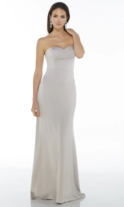 Alyce Paris 27105 - Sweetheart Crepe Sheath Gown Formal Gowns