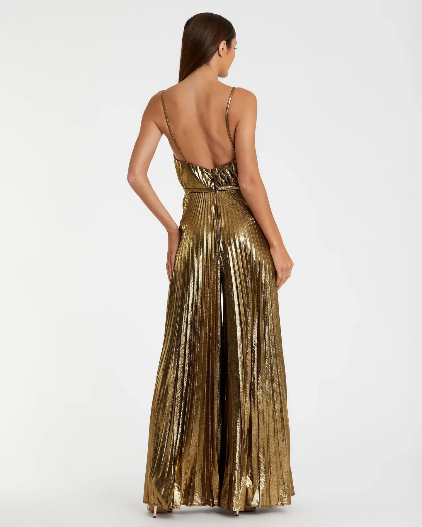 Ieena Duggal 26319I - Plunging Sweetheart Jumpsuit