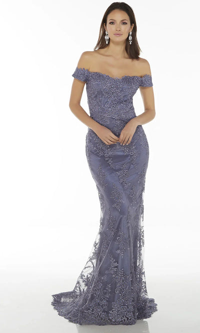Alyce Paris 27249 - Fitted Lace Sheath Formal Gown Prom Dresses