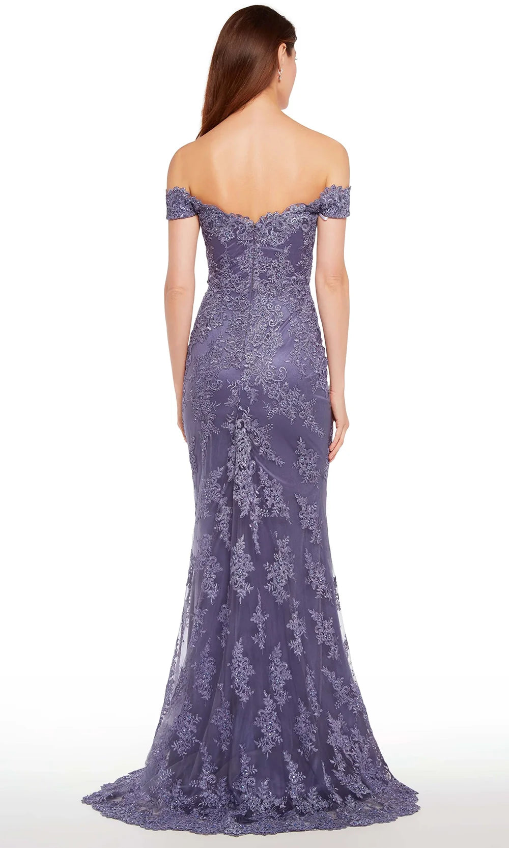 Alyce Paris 27249 - Fitted Lace Sheath Formal Gown Prom Dresses