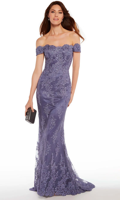 Alyce Paris 27249 - Fitted Lace Sheath Formal Gown Prom Dresses
