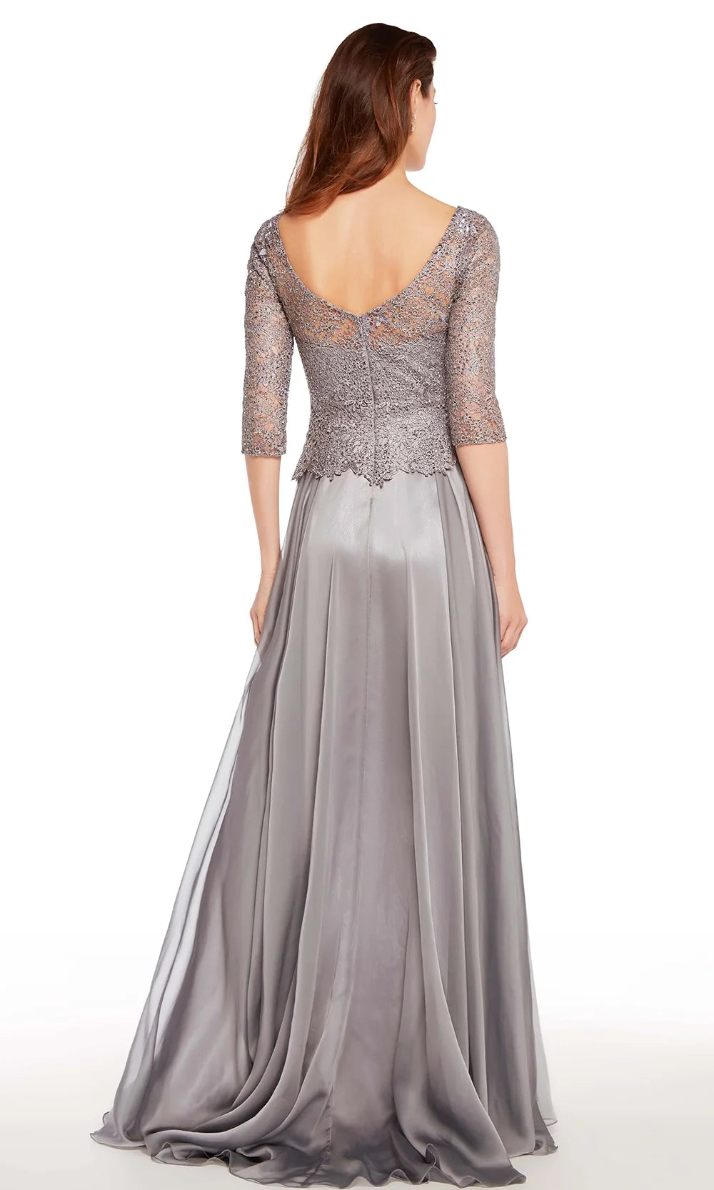 Alyce Paris 27251 - Elegant Lace Top Bateau Evening Dress Mother of the Bride Dresses
