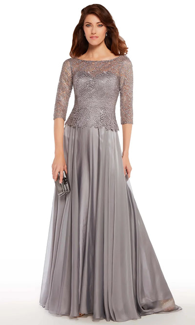 Alyce Paris 27251 - Elegant Lace Top Bateau Evening Dress Mother of the Bride Dresses