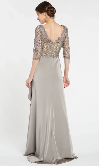 Alyce Paris 27260 - Three-Quarter Sleeve Dress with Draped Detail Mother of the Bride Dresses