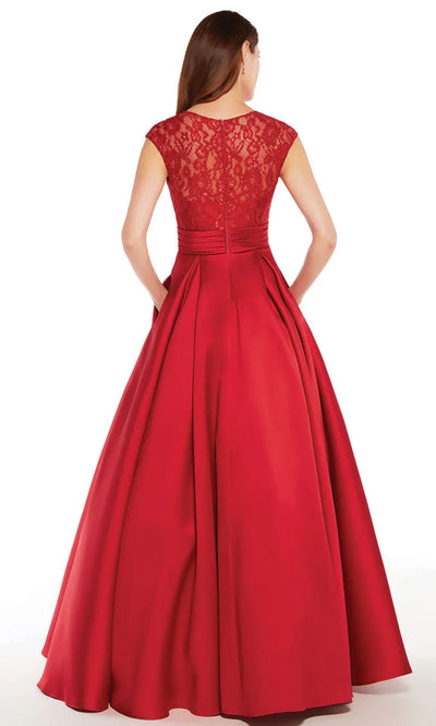 Alyce Paris 27278 - Cap Sleeve Formal A-Line Gown Formal Gowns