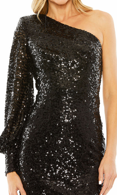 Ieena Duggal 27375 - Sequin Party Dress with Bishop Sleeve Cocktail Dresses