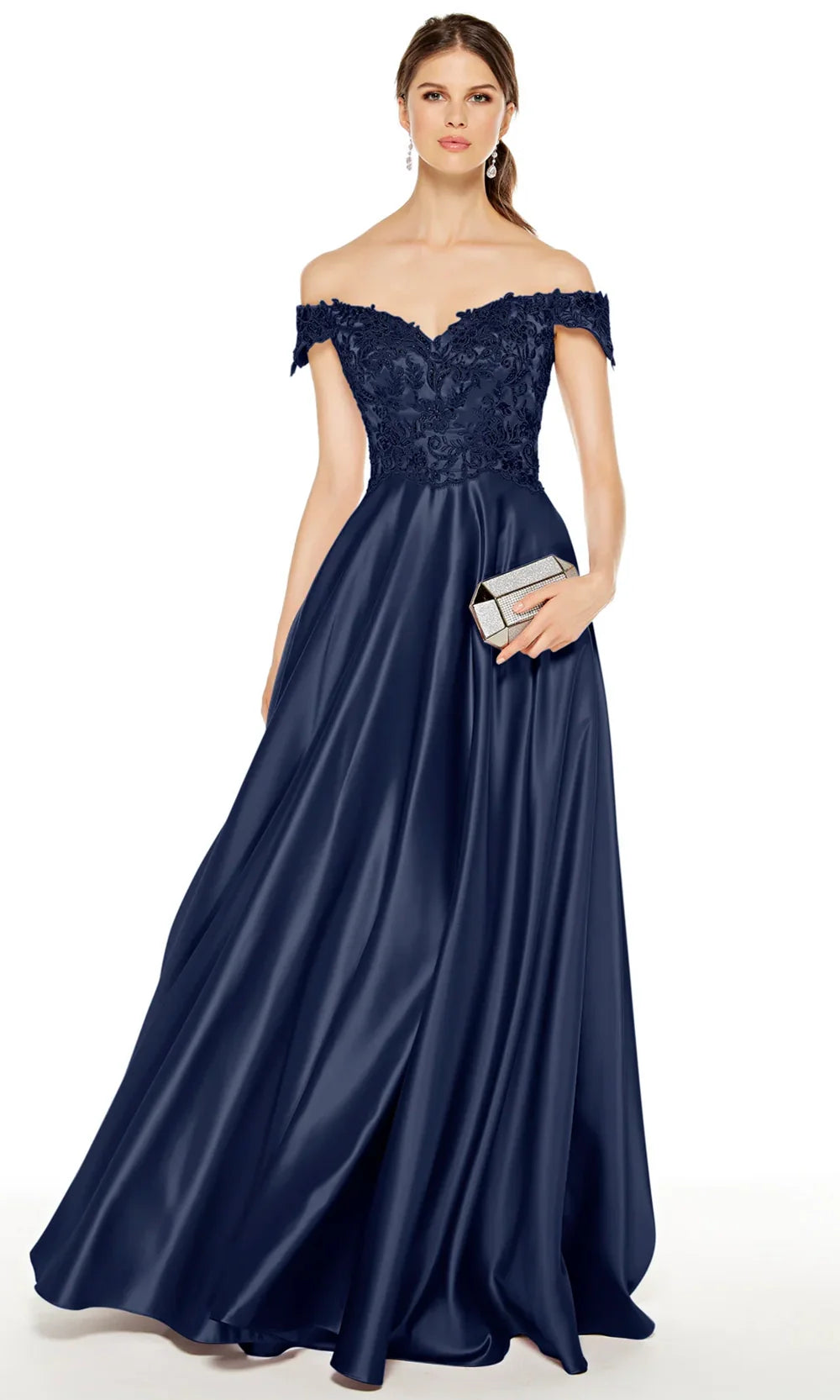 Alyce Paris 27393 - Sweetheart Satin A-Line Evening Gown Prom Dresses