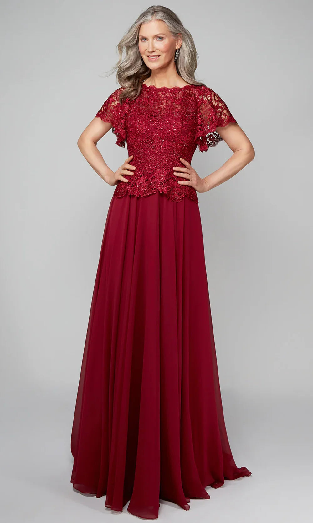 Alyce Paris 27469 - Bateau Embroidered A-Line Gown Mother of the Bride Dresses
