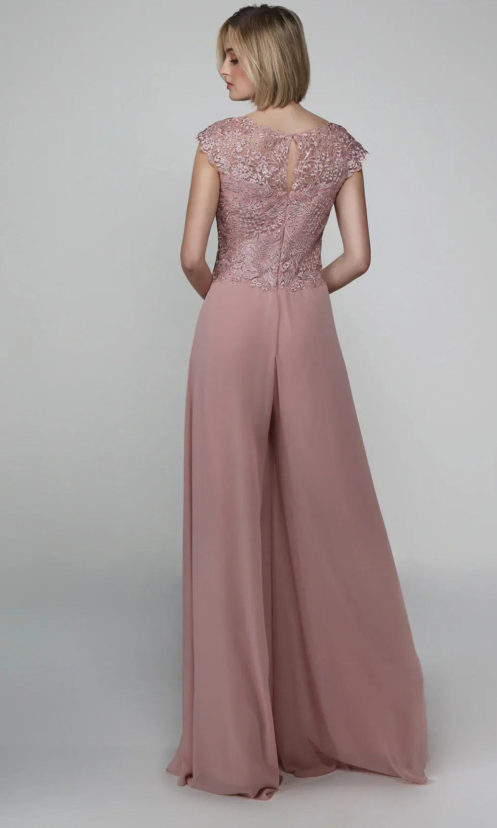 Alyce Paris 27488 - Cap Sleeve Wide-Leg Evening Jumpsuit Formal Pantsuits