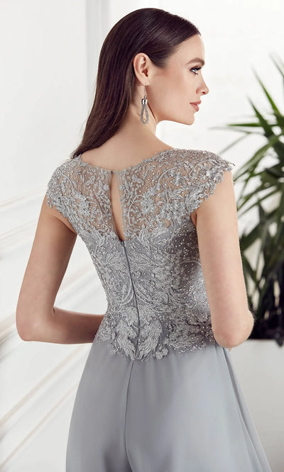 Alyce Paris 27488 - Cap Sleeve Wide-Leg Evening Jumpsuit Formal Pantsuits
