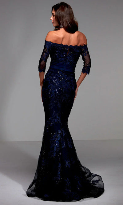 Alyce Paris 27495 - Sheer Sleeve Beaded Lace Formal Gown Prom Dresses