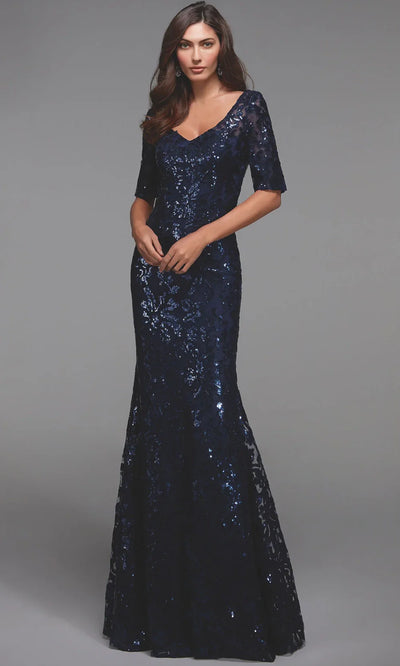 Alyce Paris 27497 - Elegant Allover Sequin Long Gown Mother of the Bride Dresses