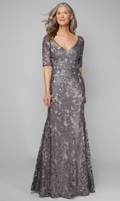 Alyce Paris 27497 - Elegant Allover Sequin Long Gown Mother of the Bride Dresses