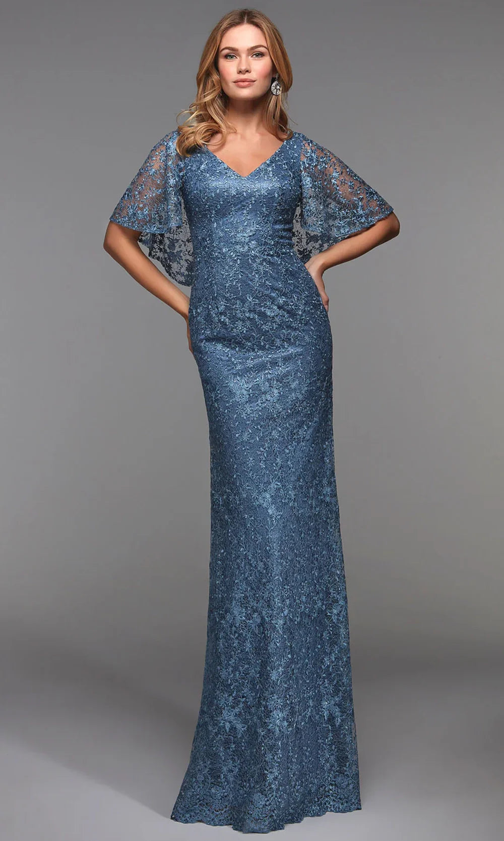 Alyce Paris 27506 - Long Lace Embroidered Formal Dress Mother of the Bride Dresses