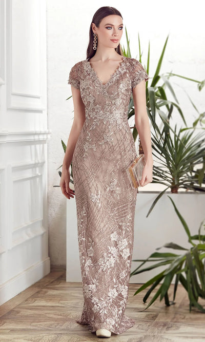 Alyce Paris 27525 - Sequin Lace V-Neck Formal Dress Formal Gowns