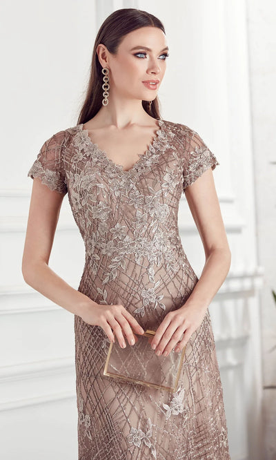 Alyce Paris 27525 - Sequin Lace V-Neck Formal Dress Formal Gowns