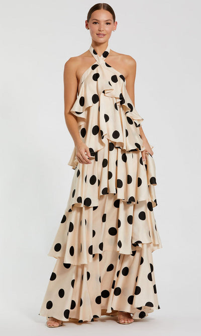 Mac Duggal 27540 - Tiered Charmeuse Sleeveless Dress Formal Gowns